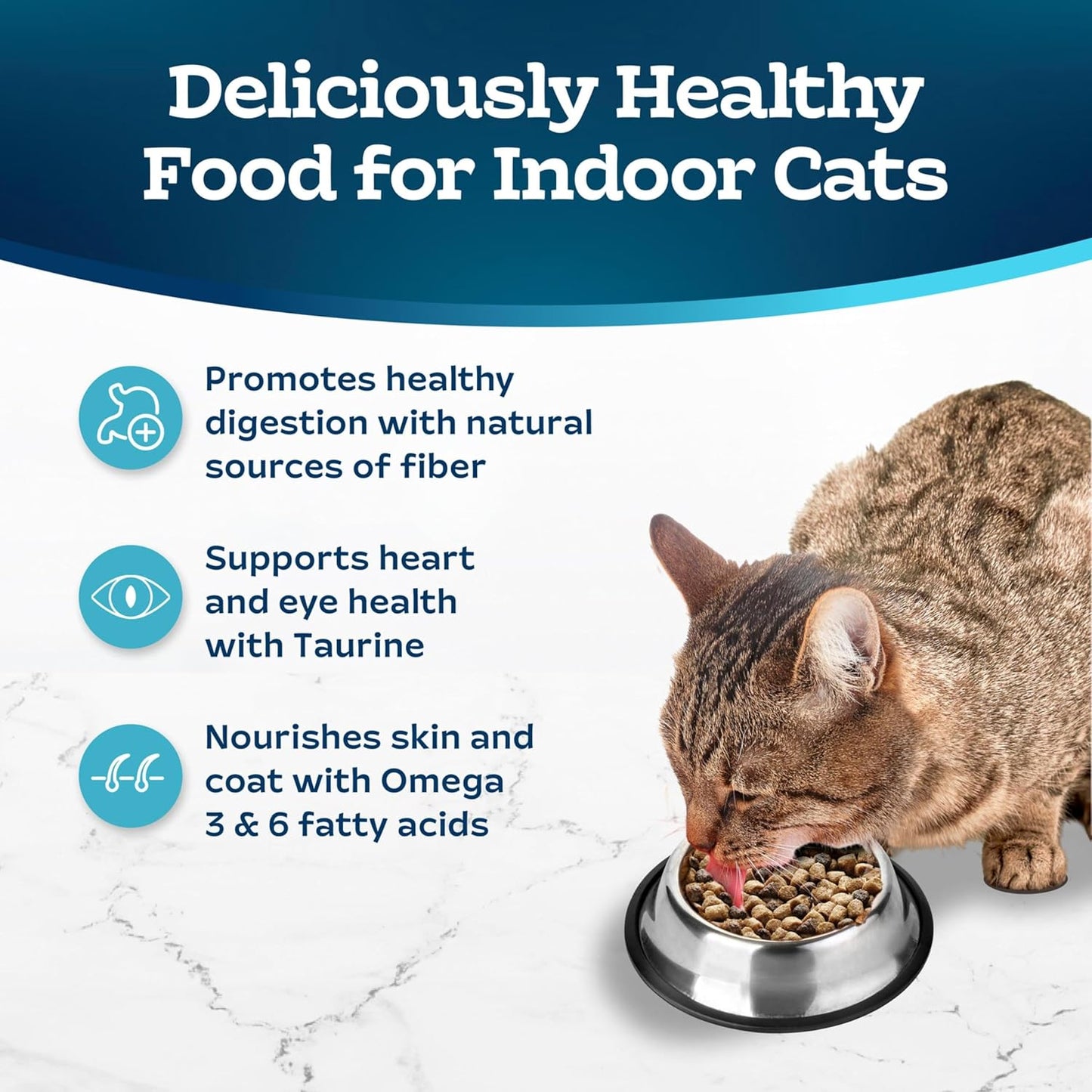Tastefuls Indoor Natural Adult Dry Cat Food, Chicken 15Lb Bag
