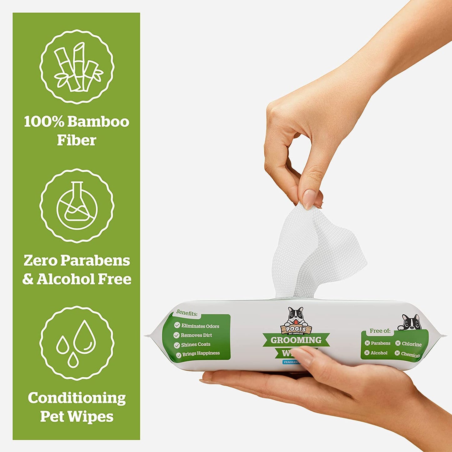 Pogi’S Dog Grooming Wipes 