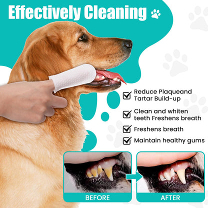 2-Pack Teeth and Ear Cleaner Finger Wipes