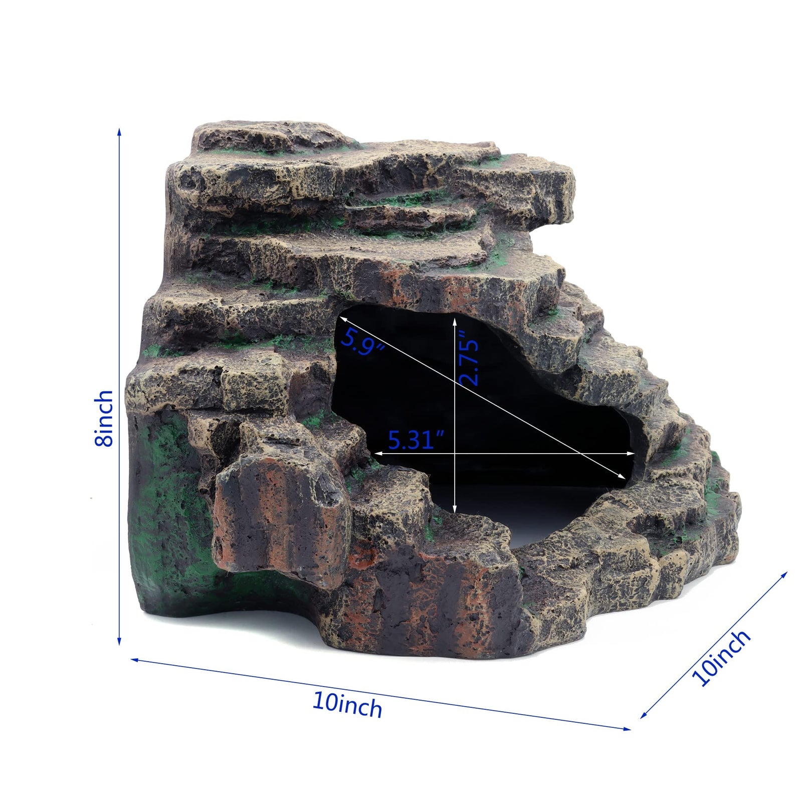 Bearded Dragon Tank Accessories Extra Large Reptile Hideouts Cave Habitat Dec...