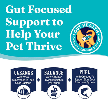 Toy & Small Breed Dry Dog Food Small Bites – Real Beef, Grain Free, Gluten Free, High Fiber Kibble with Probiotics for Gut Health & Digestion Support – Healthy Dog Food All Ages – 4LB