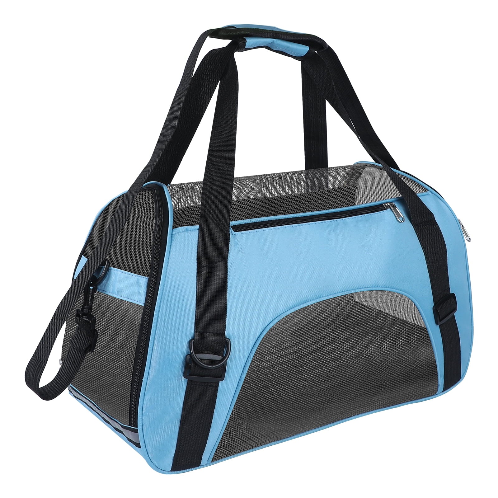Cat Carrier Airline Approved Pet Carrier, Dog Carrier, Puppy Carrier, Kitten Carrier, Blue