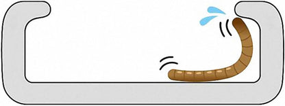 Worm Dish Mini Reptile Food Bowl Ceramics Made Mealworms Bowls Anti-Escape for Lizard Gecko Leopard Bearded Dragon (M)