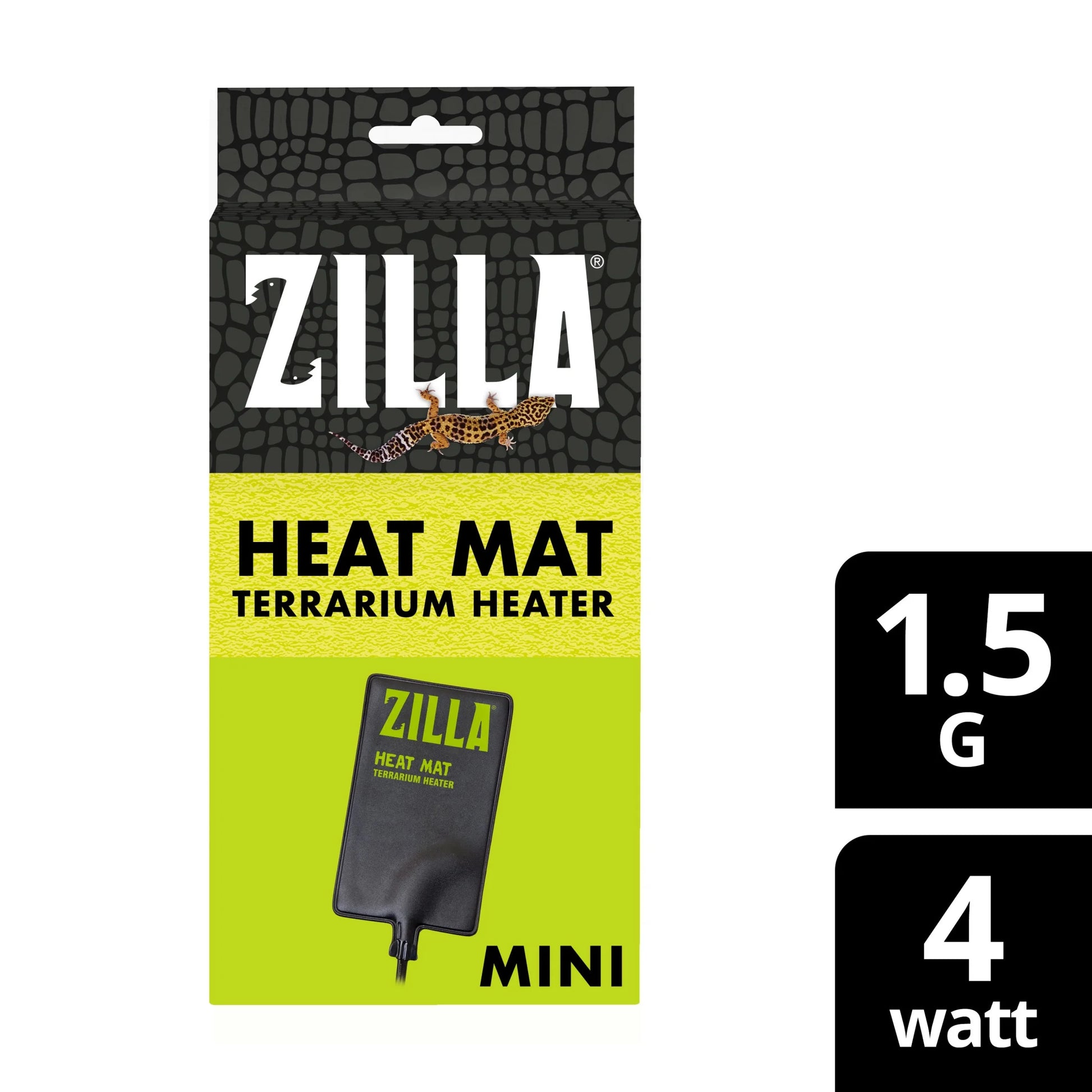 Terrarium Heat Mat for Reptiles, Black, Mini, 1-5 Gallon, 4 Watt