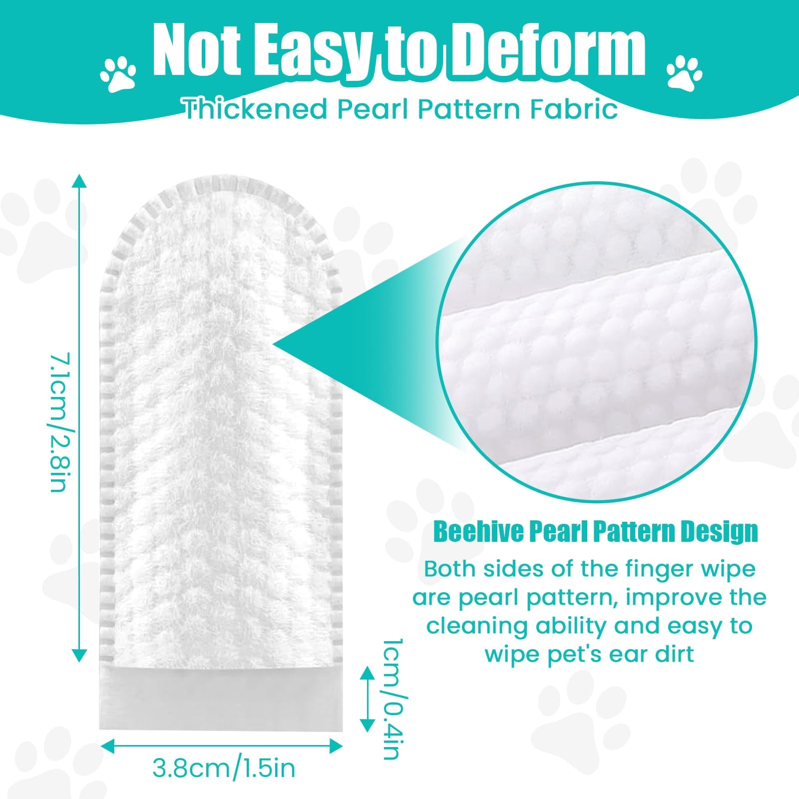 2-Pack Teeth and Ear Cleaner Finger Wipes