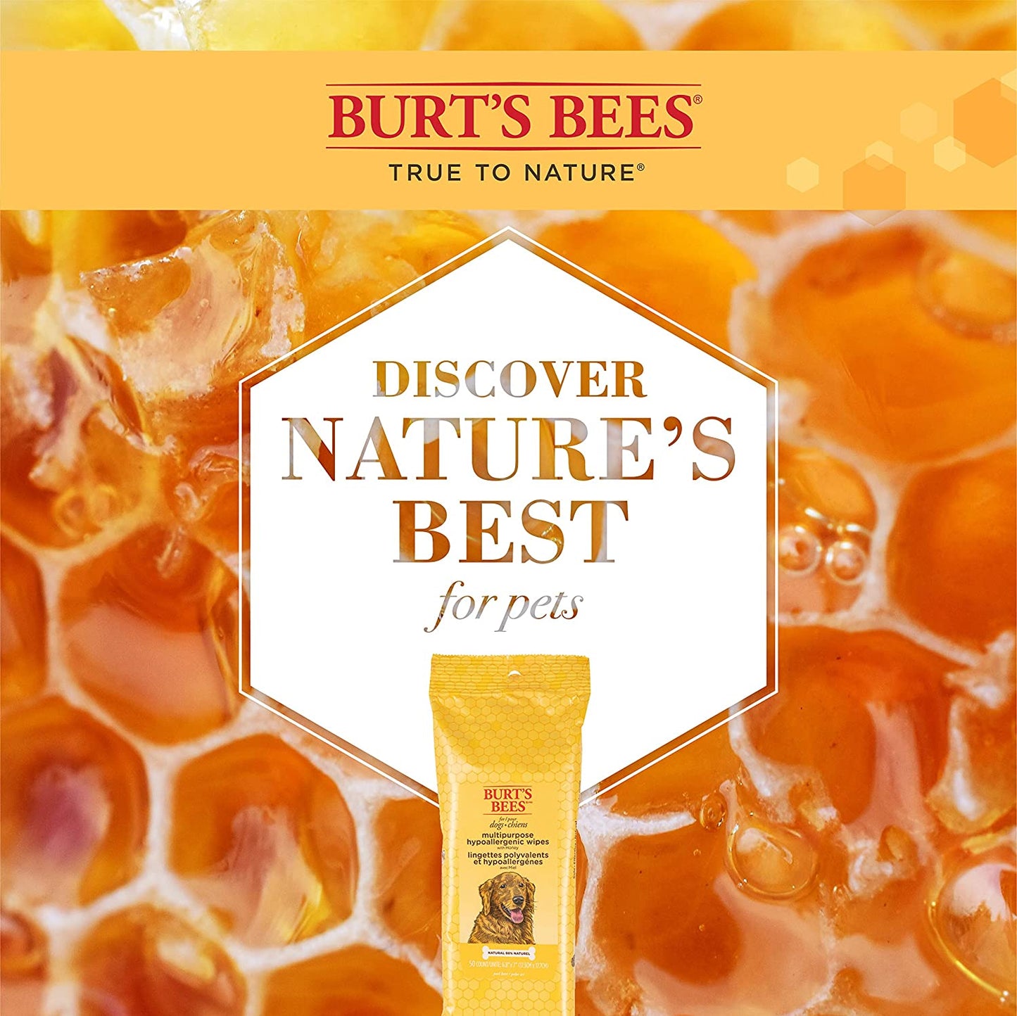 Multipurpose Dog Wipes with Honey