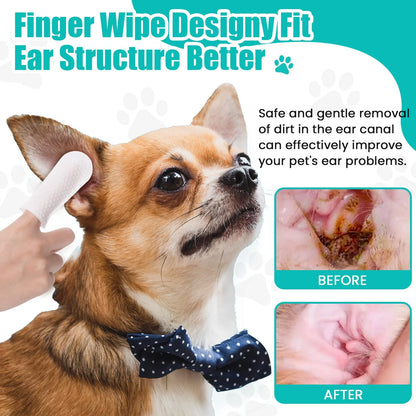 2-Pack Teeth and Ear Cleaner Finger Wipes