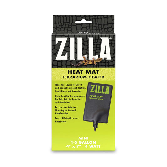 Terrarium Heat Mat for Reptiles, Black, Mini, 1-5 Gallon, 4 Watt
