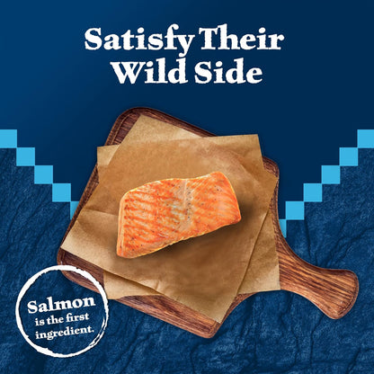 Wilderness High Protein Crunchy Cat Treats, Made with Natural Ingredients, Tasty Salmon Flavor, 2-Oz Bag (Pack of 12)