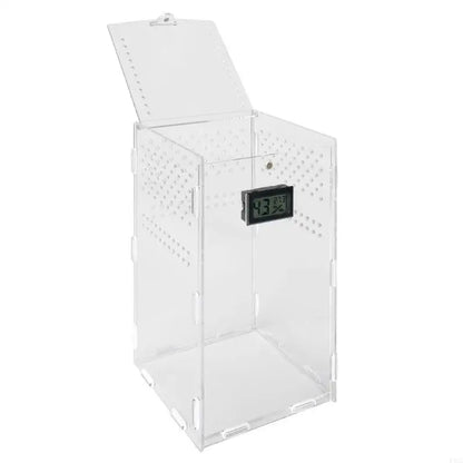 Reptiles Feeding Box Breeding Cases Acrylic Terrarium for Reptiles Small Snake