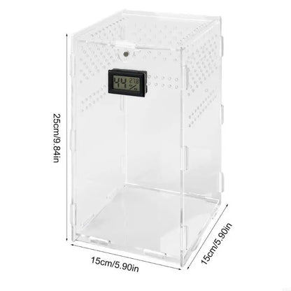 Reptiles Feeding Box Breeding Cases Acrylic Terrarium for Reptiles Small Snake
