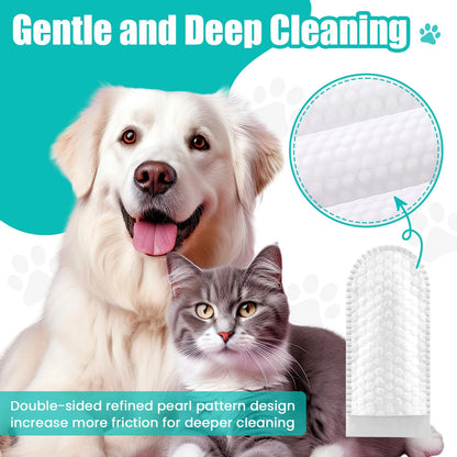 2-Pack Teeth and Ear Cleaner Finger Wipes